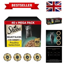 Select Slices Cat Wet Food - Poultry Selection in Gravy - 40x85g Pack of 1 4.64 per kilo