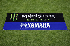 Monster Energy.Yamaha Banner 2x8ft Garage Wall Art & Outdoor workshop top