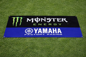 Monster Energy.Yamaha Banner 2x8ft Garage Wall Art & Outdoor workshop top