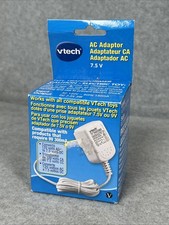 VTech V Tech 7.5 V Adaptor NIB Model 80-087700 White Compatible with 9V 300mA
