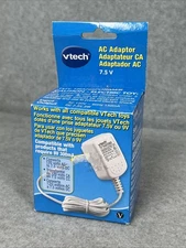 VTech V Tech 7.5 V Adaptor NIB Model 80-087700 White Compatible with 9V 300mA