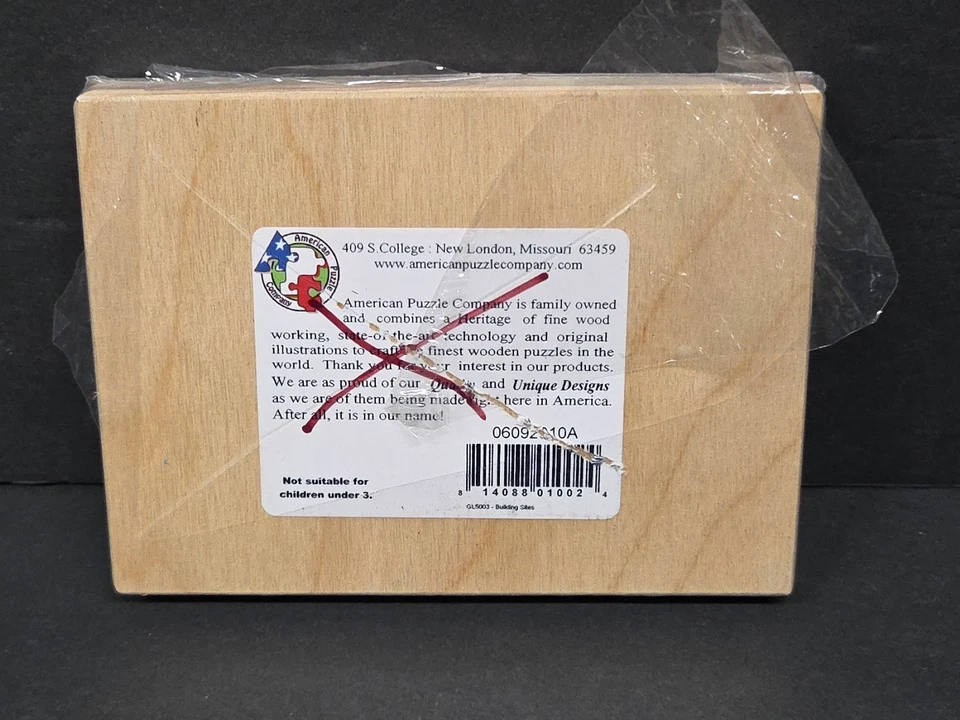 American Puzzle Company Building Sites Wooden Layered Trucks USA made - Image 2 of 4