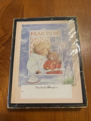  Read To Me  Bookplates- VTG 1987- Bears-  This Book Belongs To  NEW- 30 Sticker