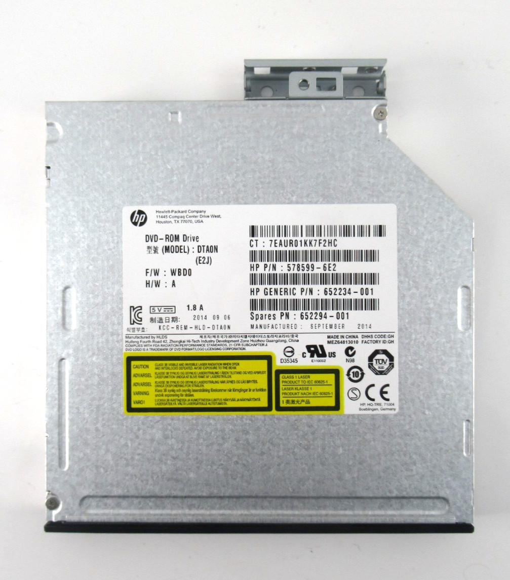 HP Slimline 8x/24x 12.7mm SATA DVD-ROM Optical Drive for DL380 G6 - 652294-001