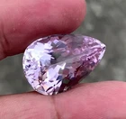 VVS 25.70 Ct Natural Pink Kunzite Gemstone Pear Cut From Afghanistan