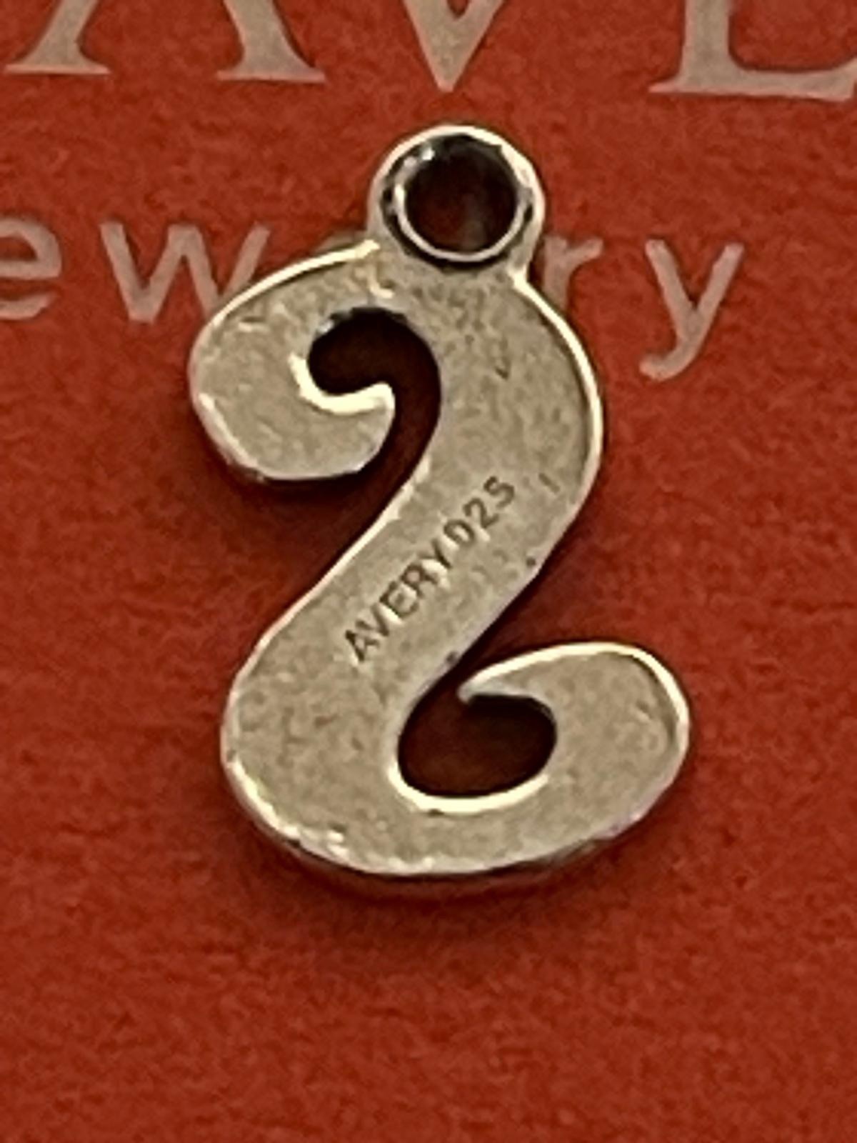 James Avery Script Initial Charm Letter S - image 3