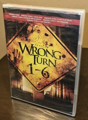 Wrong Turn 1-6 Complete Movie Collection DVD Set, Rare, OOP, New, Sealed