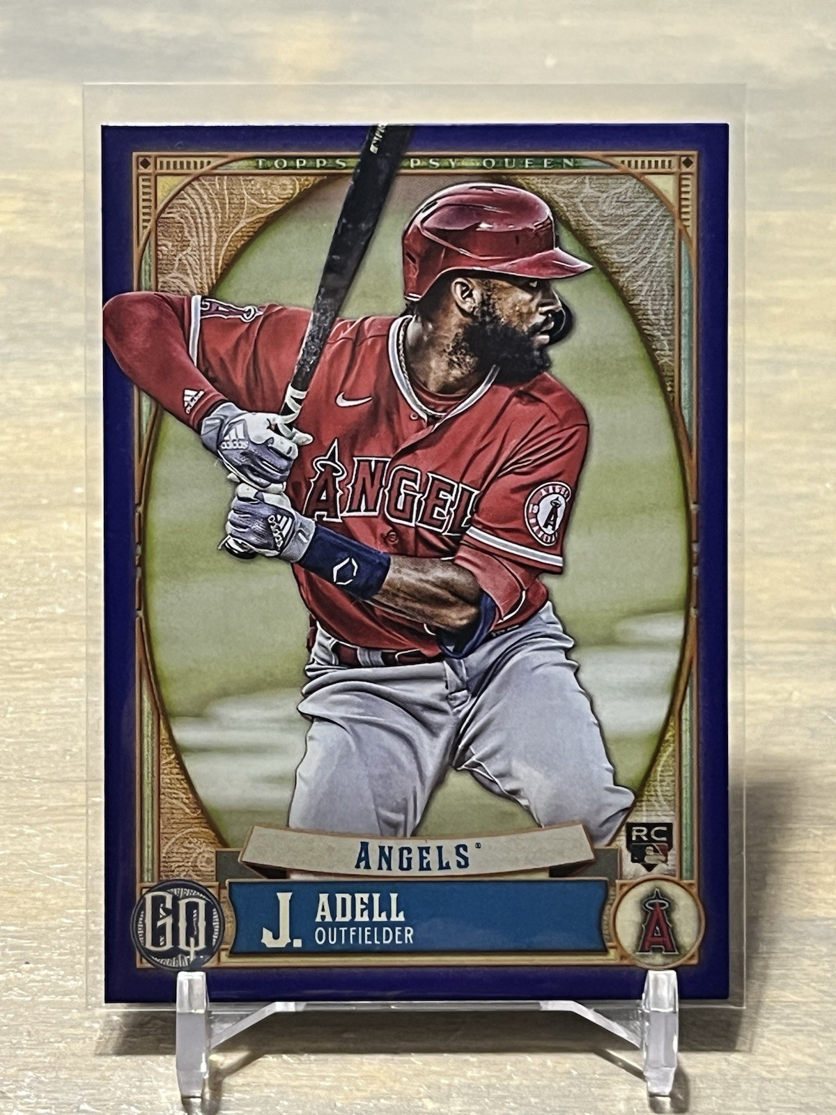 2021 Topps Gypsy Queen Jo Adell RC Indigo Rookie #/250 Los Angeles Angels #261