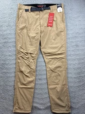 Wrangler ATG All Terrain Gear Pants Mens 38x32 Khaki Nylon Hiking Outdoor