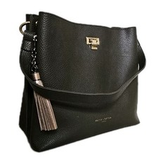 Katie Loxton Handbag Small Tote Olive Green PU Gold Tassle Bag Charm