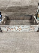 Vintage 7 Up Wooden Soda Crate With Handle