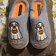 Streetwear Society Slip-On Slippers Halloween dog ghost y/Orange US 6