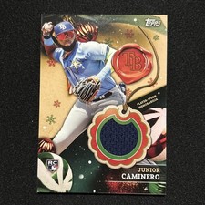 2024 Topps Holiday - Relics Junior Caminero #RC-JC (MEM, RC)
