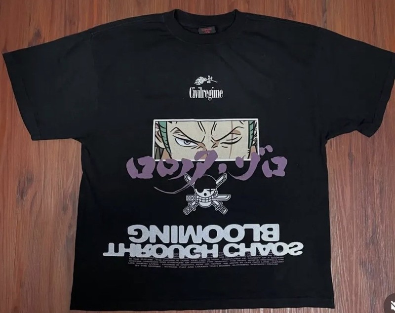 Civil Regime x One Piece "Warrior of Chaos" Oversized Tee XXL ( 2XL )