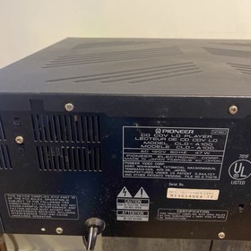 Pioneer CLD-A100 LaserActive Mega LD Laserdisc Player w/ PAC SEGA Genesis *READ*