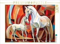 Calvendo Puzzle Zwei WeißE Pferde | 1000 Teile Lege-GrößE 64X48Cm Foto-Puzzle Fü