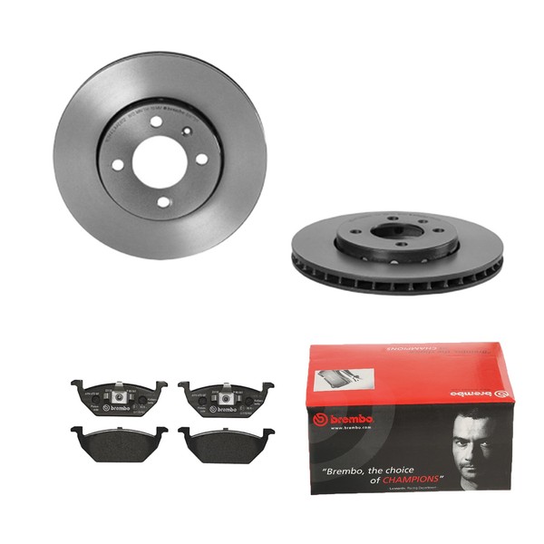 Brembo Bremsscheiben Ø256Mm + BremsbelÄGe Vorne FÜR Skoda Citigo VW UP-image