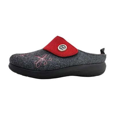 FLY FLOT Damenschuhe Hausschuhe grau Freizeit