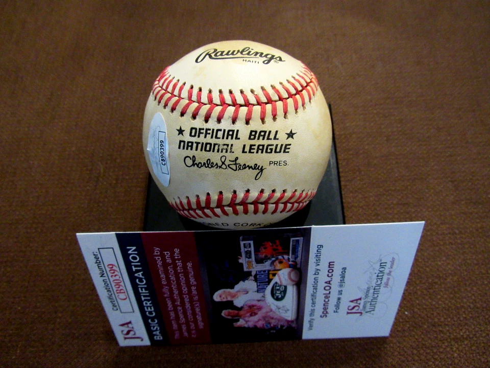 GARY CARTER EXPOS METS HOF NEAR ROOKIE SIGNED AUTO FEENEY ONL GU'ED BASEBALL JSA - Image 2 of 3