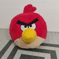 Angry Birds Red Bird Plush 9  Embroidered Stuffed Animal Rovio 2010 Commonwealth