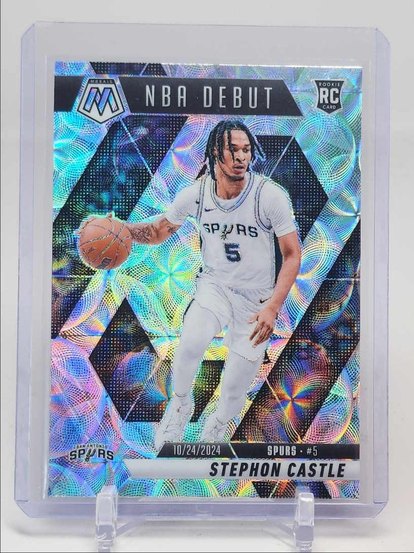 STEPHON CASTLE 2024-25 MOSAIC ROOKIE NBA DEBUT INTERNATIONAL A RC Q2264