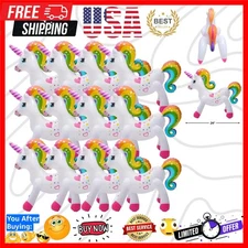 Vibrant 24-Inch Unicorn Inflatable - Ideal Decor for Birthdays & Pool Parties
