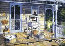 Maytag Washing Machine Tub Clothespin Rubboard Gold Dust Borax SIGNED by Souders