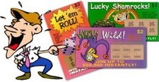 50 FAKE LOTTO TICKET SET- Nasty Evil Prank Gag Joke Birthday Funny Sh t 