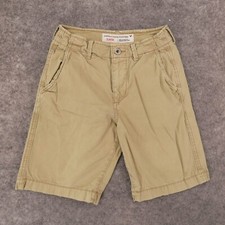 American Eagle Shorts Mens 28 Classic Chino Khaki Flat Front 9" Inseam