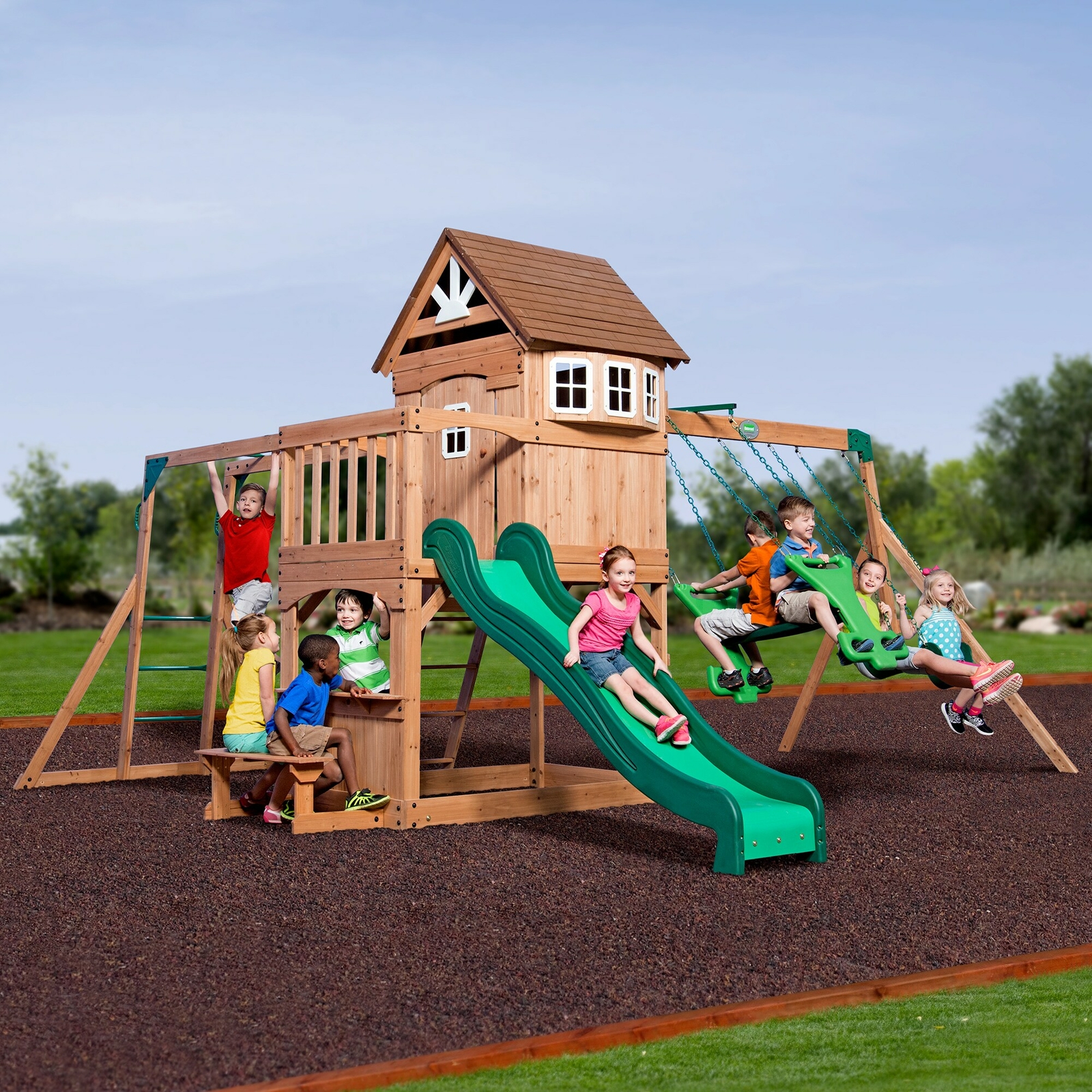 kidkraft paramount wooden playset