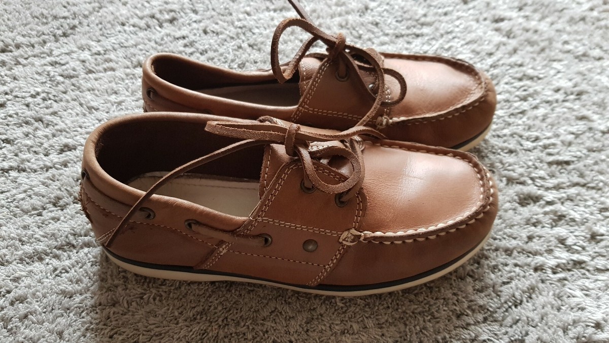 Lederschuhe Segelschuhe Jungen braun Leder 33 ZARA