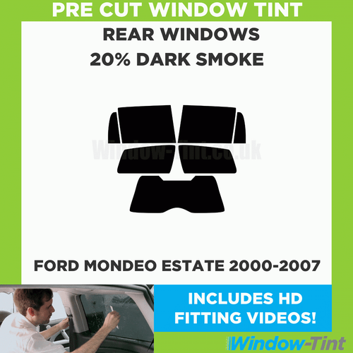 Pre Cut Car Window Tinting Kit for Ford Mondeo Estate 2000-07 Rear Windows Tint - Picture 2 of 10