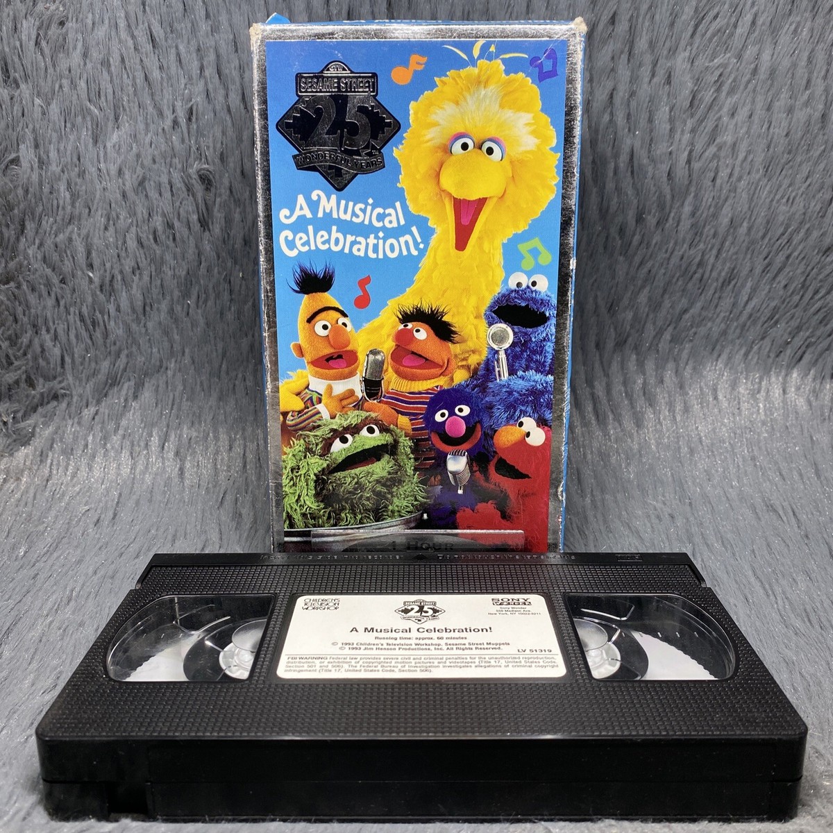 Sesame Street 25th Birthday A Musical Celebration VHS Tape 1993