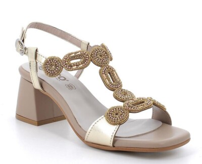 IGI & CO 5692122 P/E Damen Schuhe Laminat Leder Freizeit Absatz Riemchen Schmuck