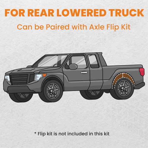2x Rear C-Notch Lowering Drop Kit For Chevy C10 GMC C15 1973-1987 - Picture 3 of 10