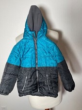Pacific Trail Childs Coat Three Jacket Black Teal Pockets Hood Zip