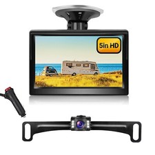 5" Monitor Car Rear View Backup Camera HD Parking System Night Vision Wired Kit