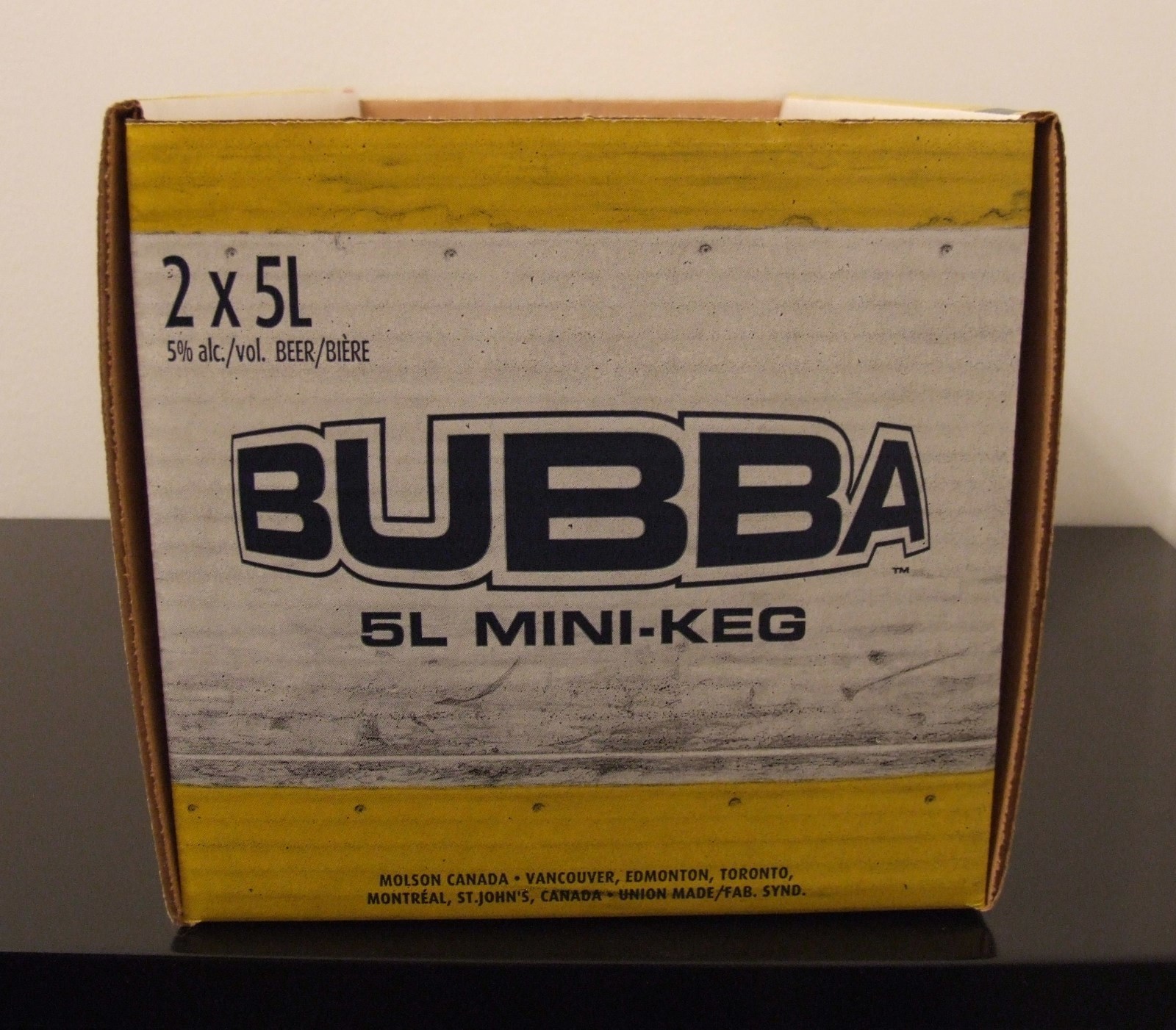 TORONTO MAPLE LEAFS MOLSON CANADIAN BUBBA BOX HOLDS TWO 5 LITRE MINI