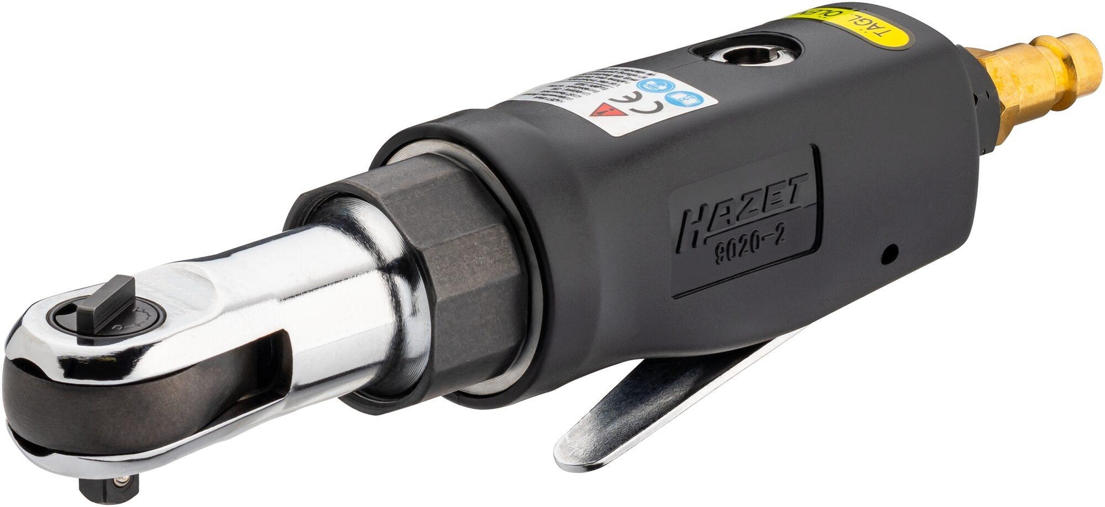 HAZET Ratschenschrauber 9020-2 14 Zoll (6,3 mm) Vierkant massiv Länge 1...
