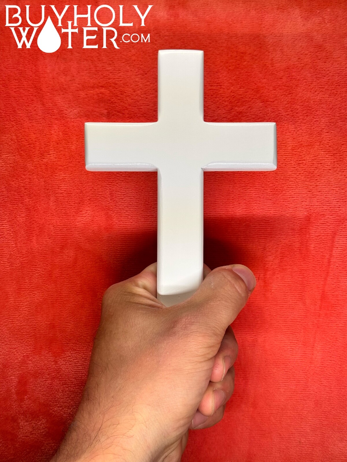 Blessed White Wooden Cross Crucifix Religious Catholic Christian Pray Jesus God