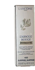 Lancome L'Absolu Rouge Intimate  Soft Matte Lipstick #450 suprise,suprise NIB