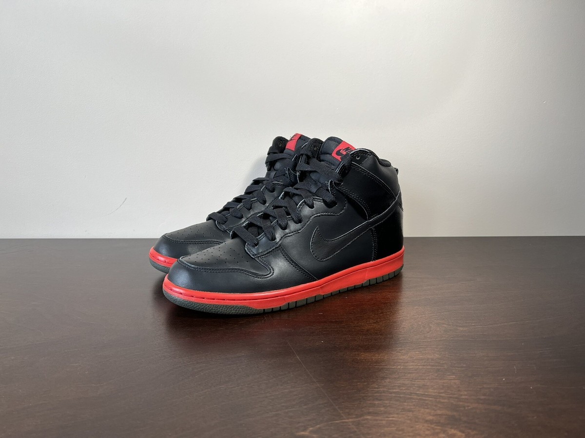 Size 9.5 - Nike Dunk High Black/ Black Hot Red 344648-002 | eBay Size 9.5 - Nike Dunk High Black/ Black Hot Red 344648-002 | eBay