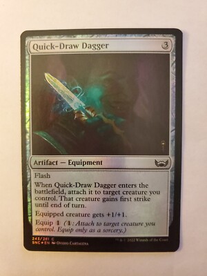 MTG Magic The Gathering Card Quick-Draw Dagger Artifact Equipment New  Capenna