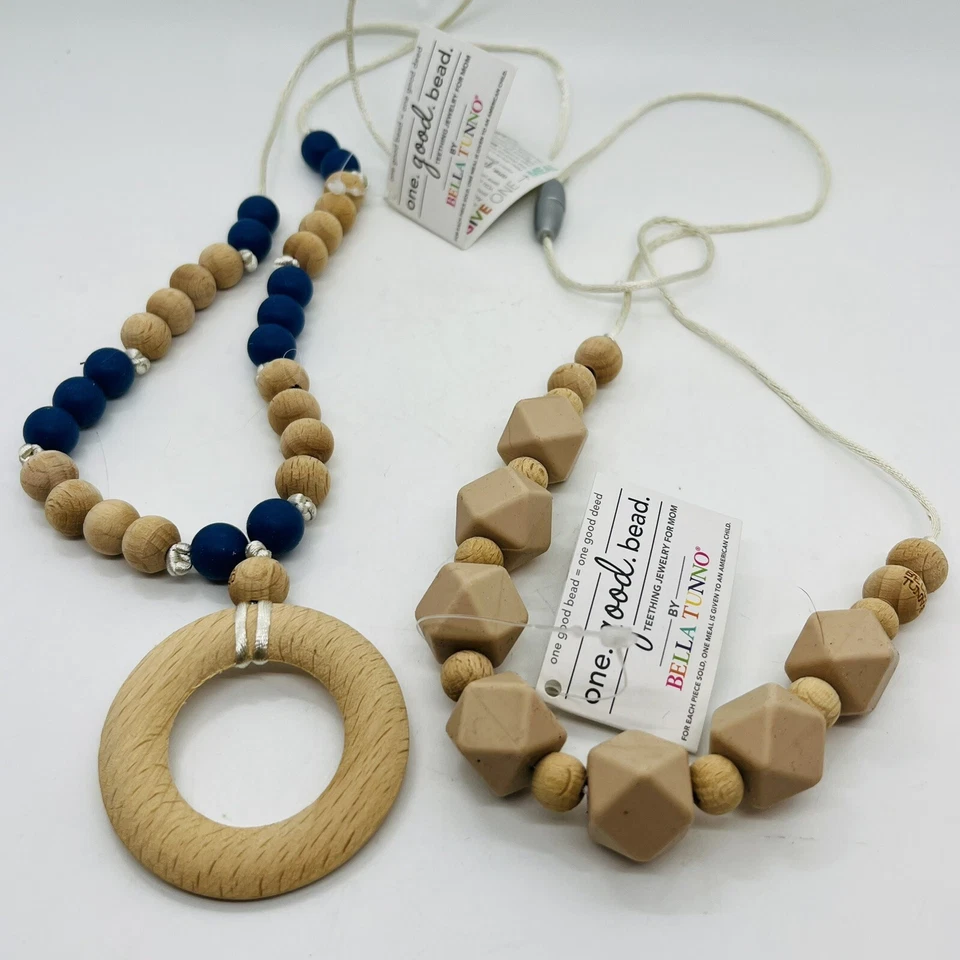 Colar Bella Tunno (Conjunto de 2) NOVO COM ETIQUETAS Joia para Dentição para Mãe e Bebê - Imagem 3 de 4