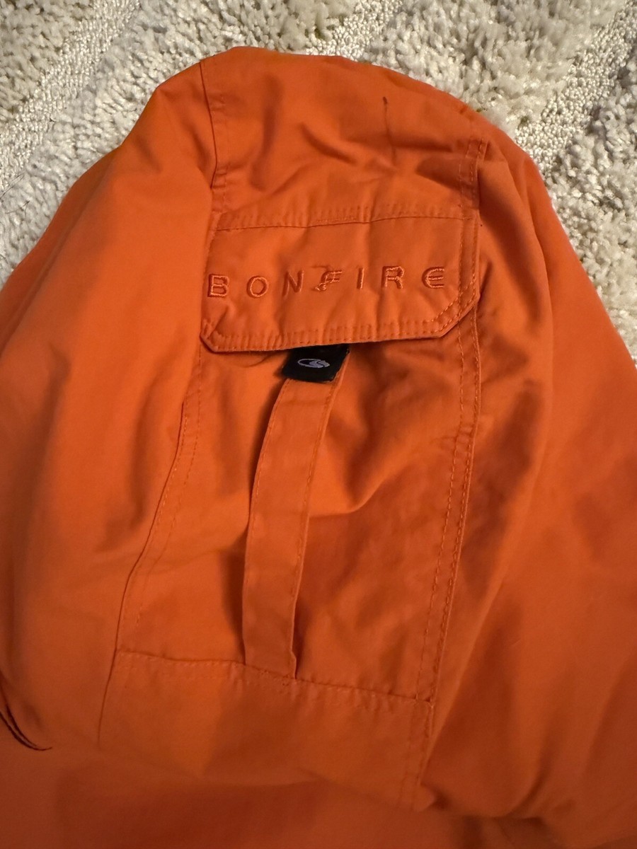 Vintage Bonfire Snowboard Jacket Orange Silver Series Detachable