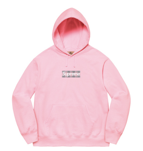 LIGHT PINK Supreme Burberry Box Logo 