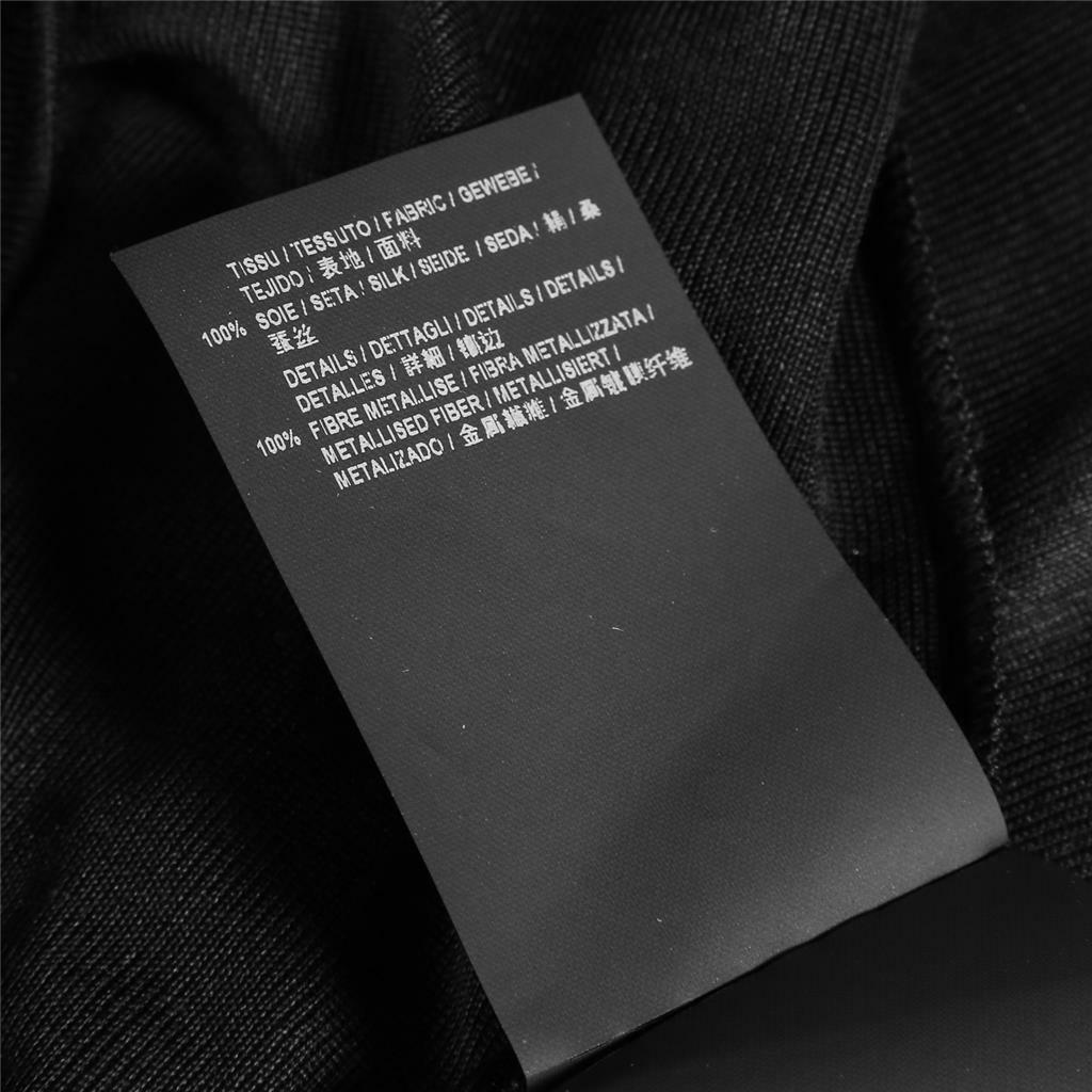 Camicia camicetta Saint Laurent nera senza maniche *stelle* abbellita S NUOVA