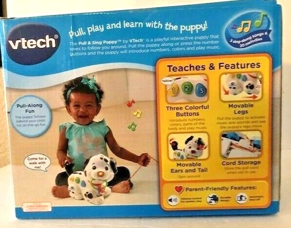 VTech Pull and Sing Puppy Learning Toy New in Box - Image 3 of 4