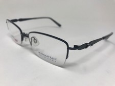 Manhattan Titanium Eyeglasses Halfrimless MDXS3252 51-16-135 Black RZ37