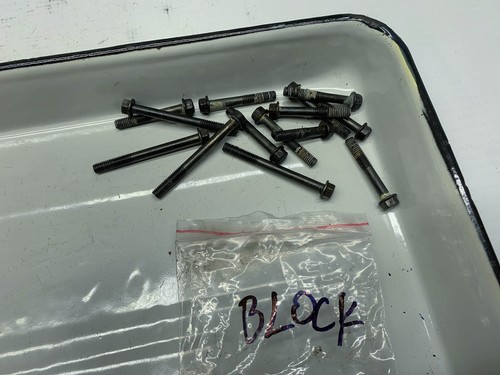 Suzuki DR600 Motorblock Kurbelwelle Schrauben Crankcase Bolts (1) 88'